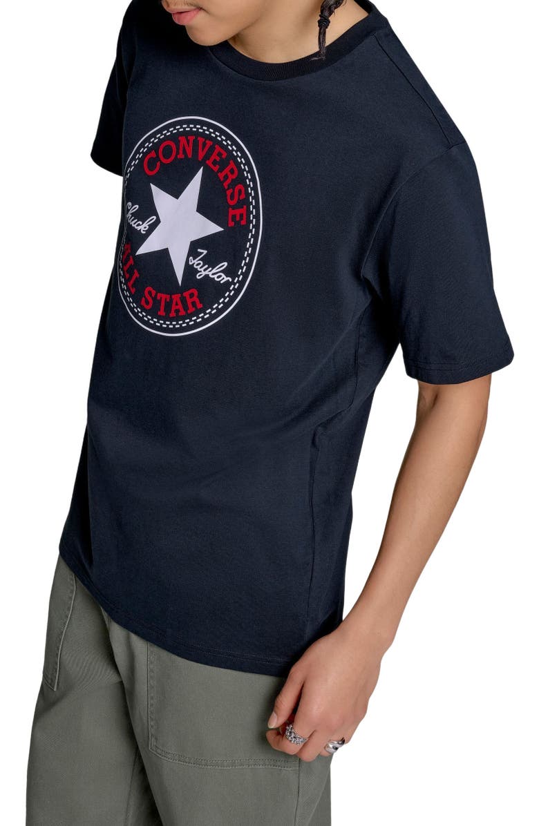 Converse Chuck Taylor All Star Logo T-Shirt, Alternate, color, Converse Black