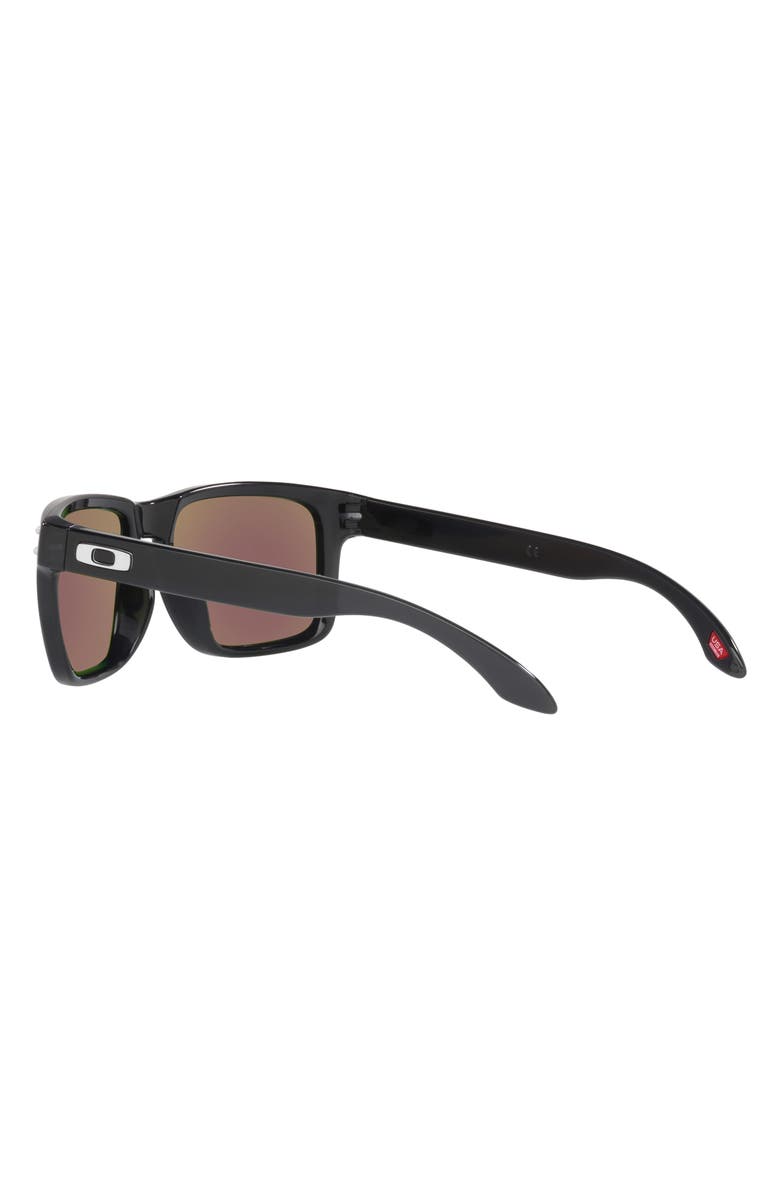 Oakley Holbrook<sup>™</sup> 57mm Prizm<sup>™</sup> Polarized Keyhole Sunglasses, Alternate, color, Black
