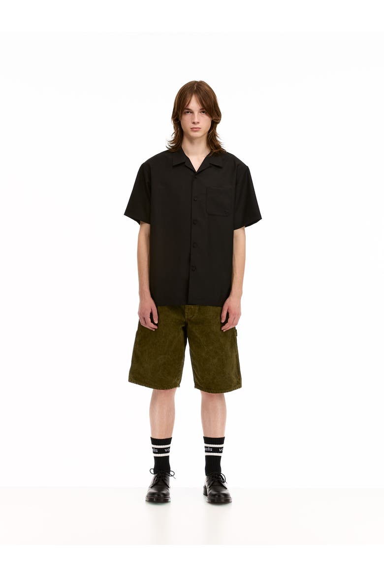 Mohair Poplin Shirt, Alternate, color, Black