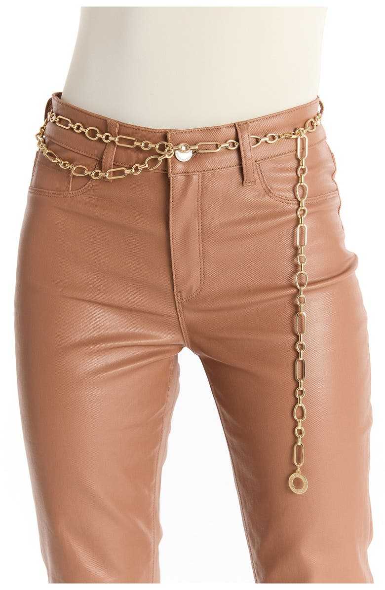 The Noli Shop Arden Chain Belt, Alternate, color, Gold