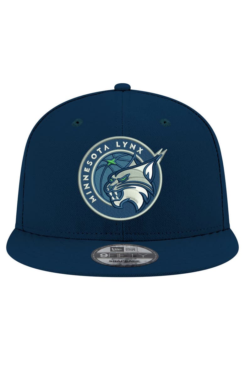 Unisex New Era Navy Minnesota Lynx Logo 9FIFTY Snapback Hat, Alternate, color, Navy