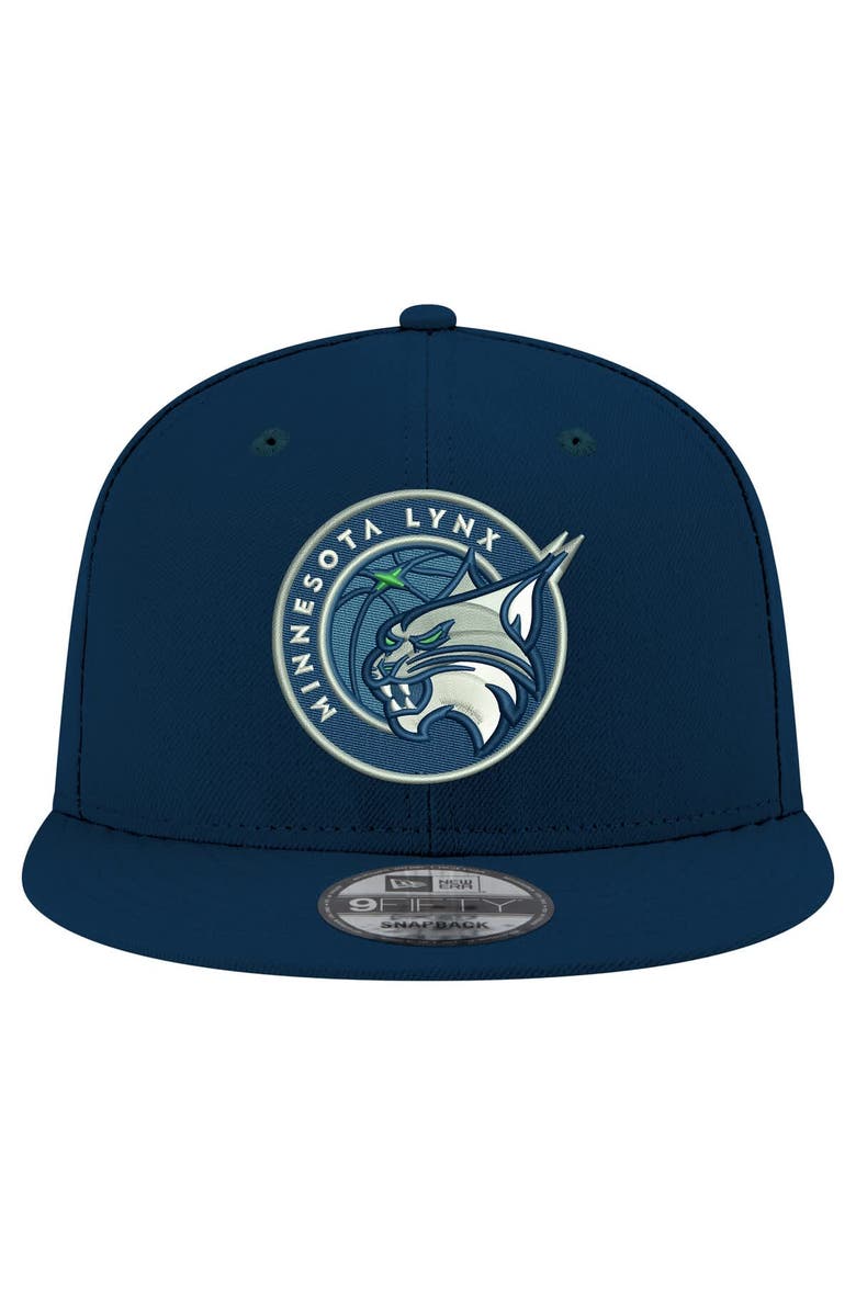 New Era Unisex New Era Navy Minnesota Lynx Logo 9FIFTY Snapback Hat, Alternate, color, Navy