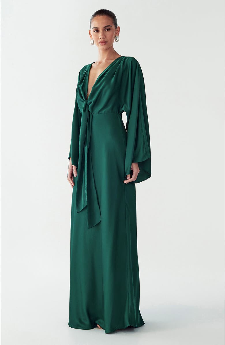 SAVEL Sassy Midi Dress, Alternate, color, Emerald