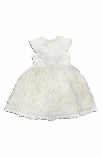 JOE-ELLA Kids' Bow Textured Dress