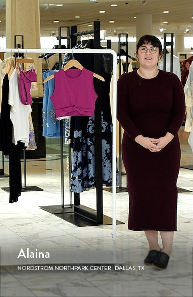 Ava Longline Knot Front Bikini Top, sales video thumbnail