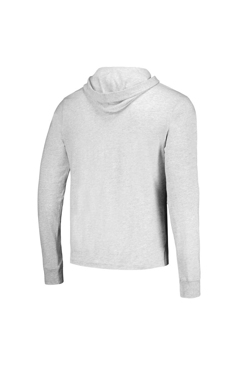 LEAGUE COLLEGIATE WEAR Men's League Collegiate Wear Ash LSU Tigers Team Stack Tumble Long Sleeve Hooded T-Shirt, Alternate, color, Ash