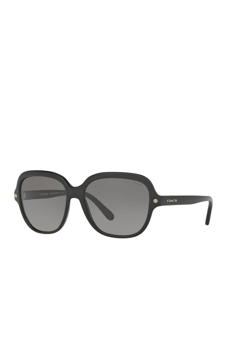 COACH 56mm Round Sunglasses, Alternate, color,