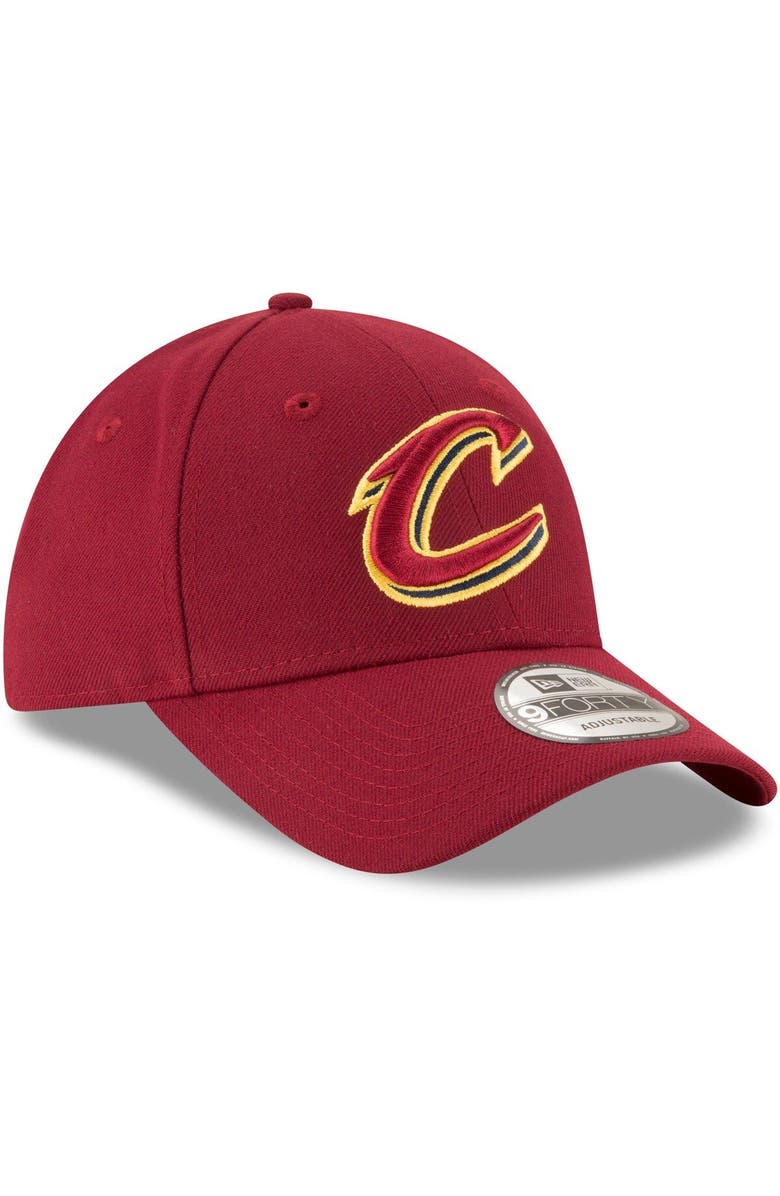 New Era Men's New Era Wine Cleveland Cavaliers Official The League 9FORTY Adjustable Hat, Alternate, color, 