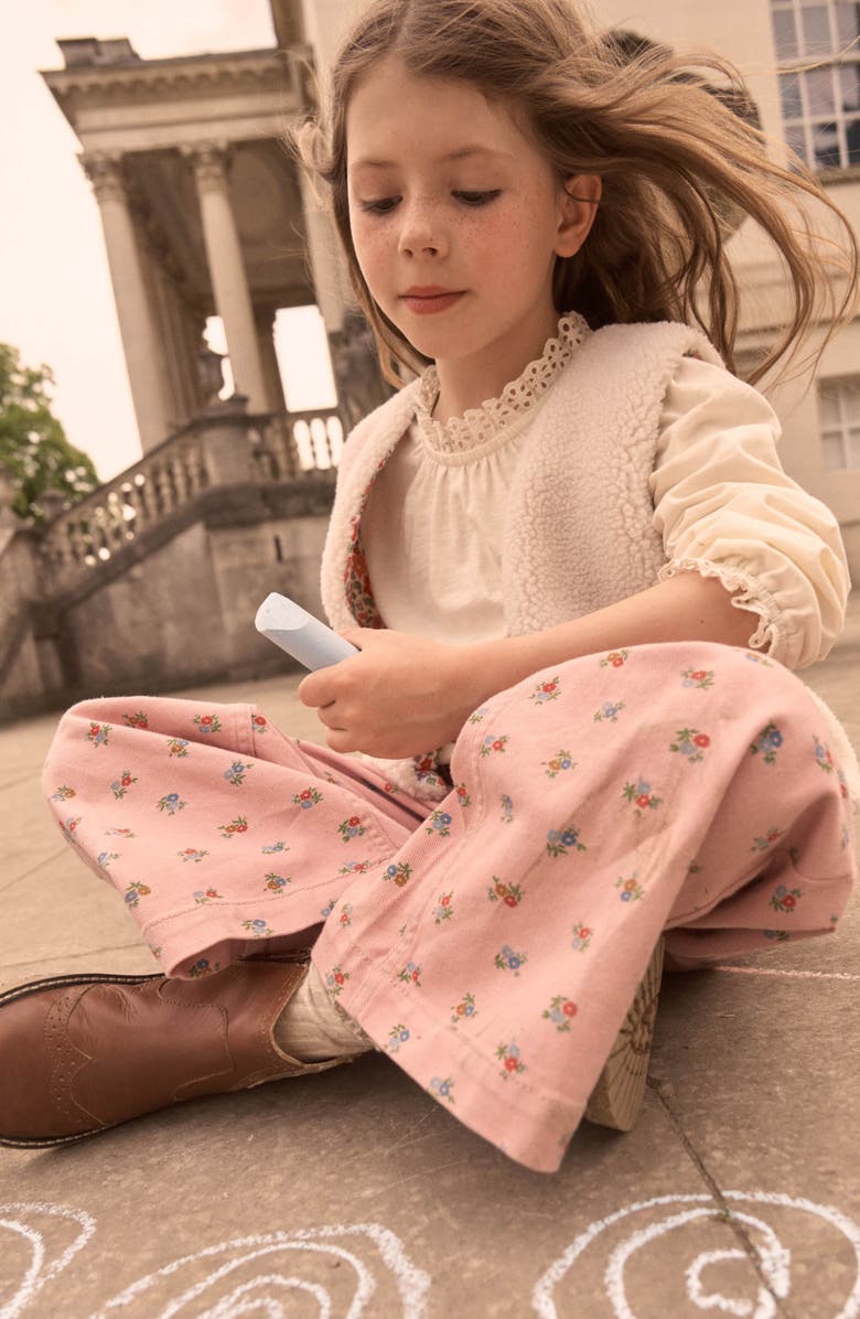 Mini Boden Kids' Fleece Vest, Alternate, color, Ecru