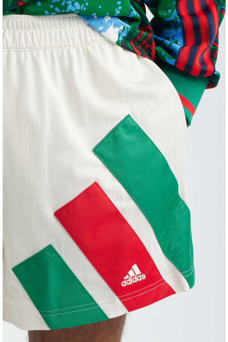 x Brain Dead Disney Football Shorts, Alternate, color, CHALK WHITE