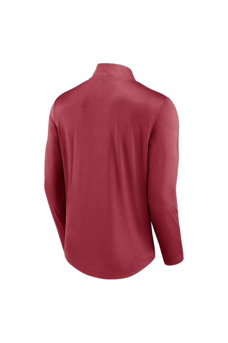 Men's Fanatics Branded Cardinal Arizona Cardinals Quarterback Quarter-Zip Top, Alternate, color, Cardinal