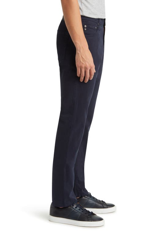 Ag Everett Slim Brushed Cotton Twill Straight Leg Jeans In Blue