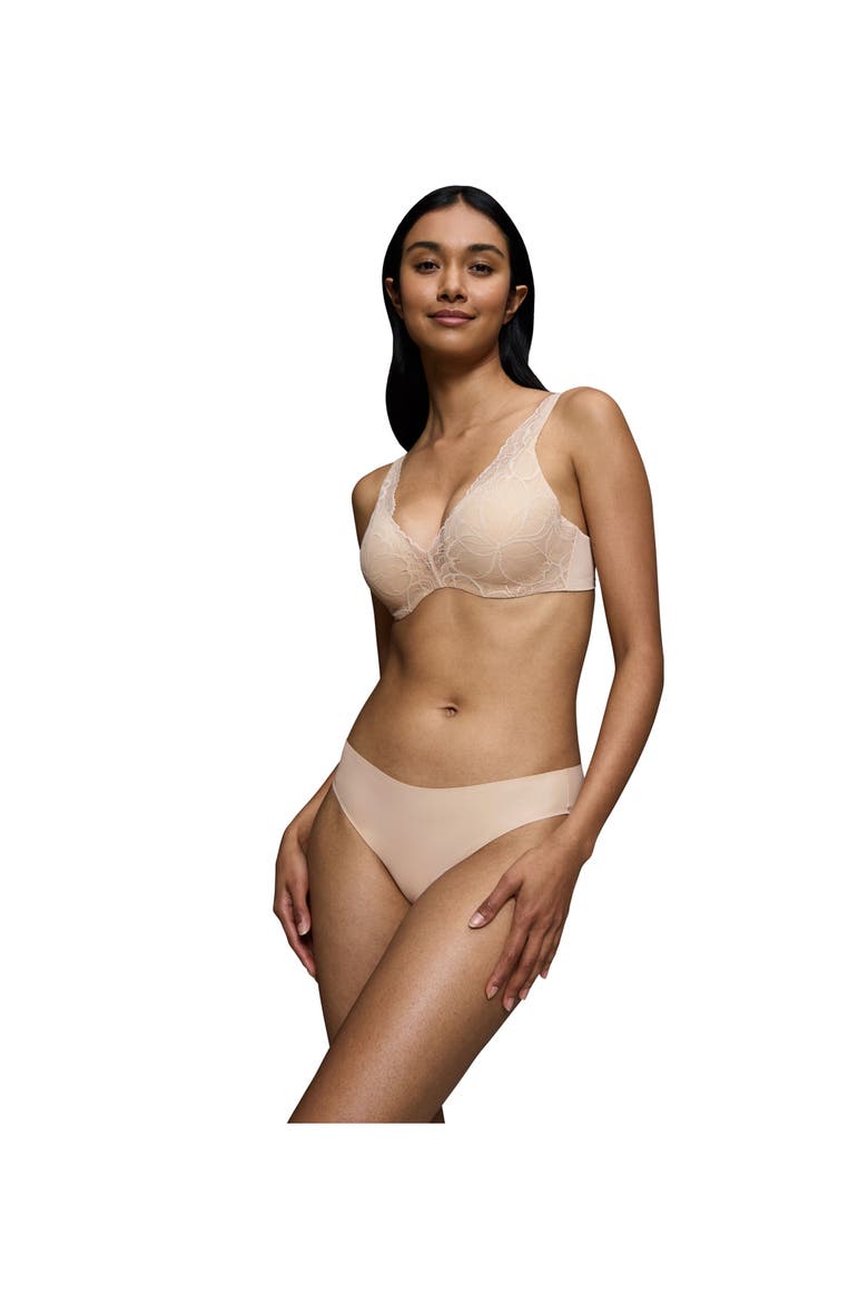 Body MakeUp Illusion Lace Bikini Panties, Alternate, color, Nude Beige