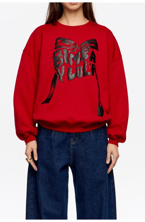 Long Logo Sweatshirt With Tie