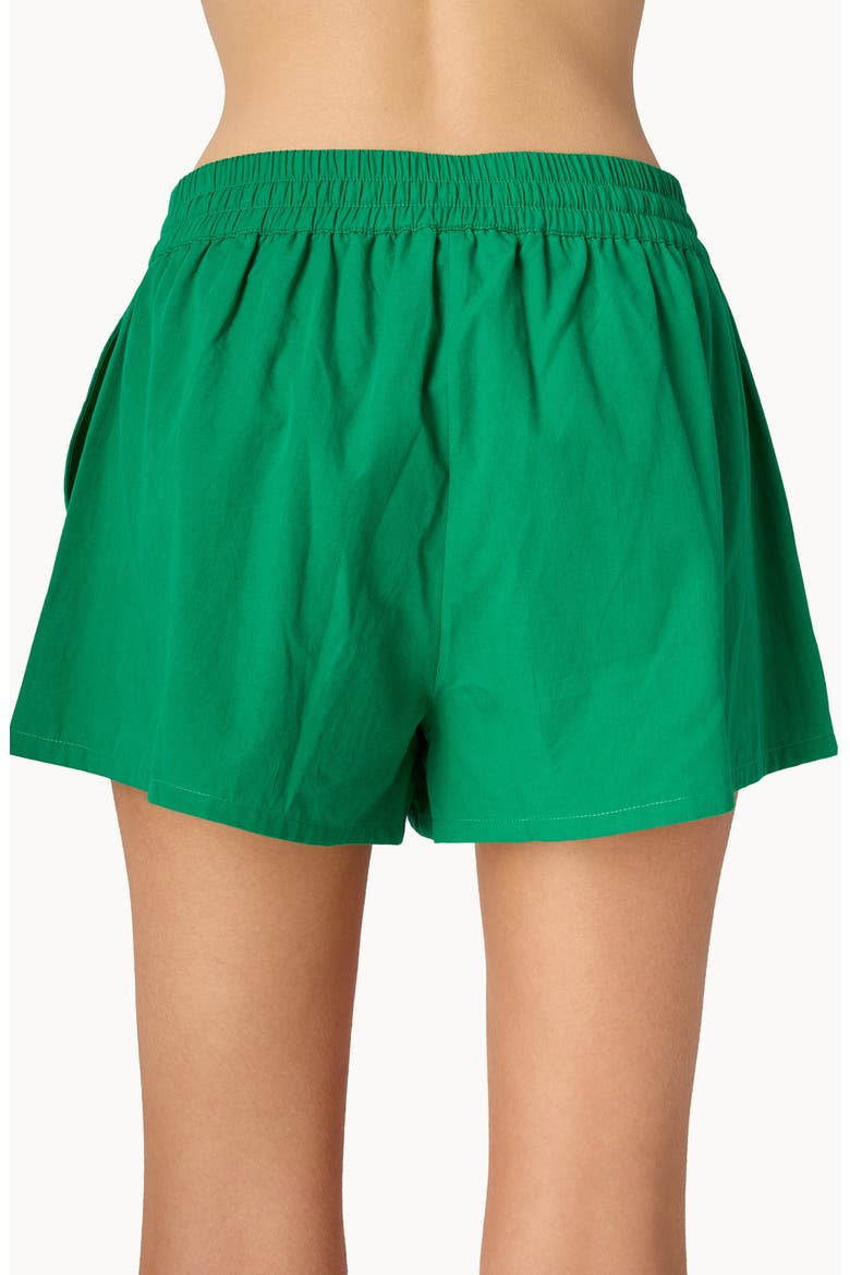 Oslo Cotton Poplin Drawstring Shorts, Alternate, color, JADE