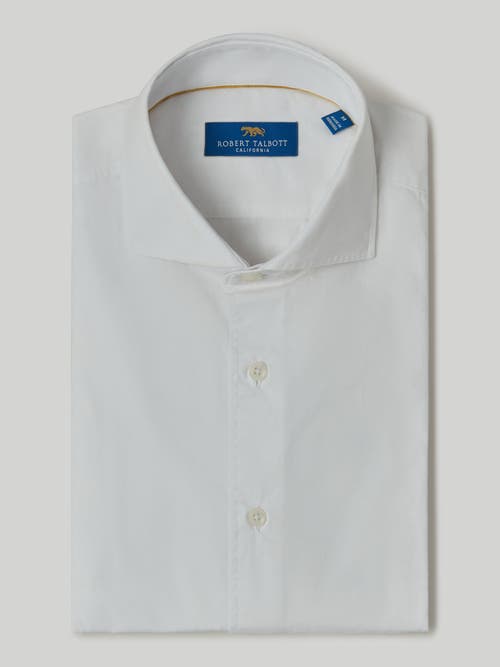 Robert Talbott Cooper Brushed Cotton Shirt in White 