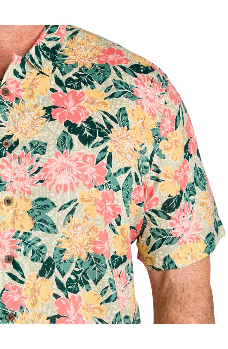 Oak Hill by DXL Big & Tall Floral Sport Shirt V2, Alternate, color, Multi
