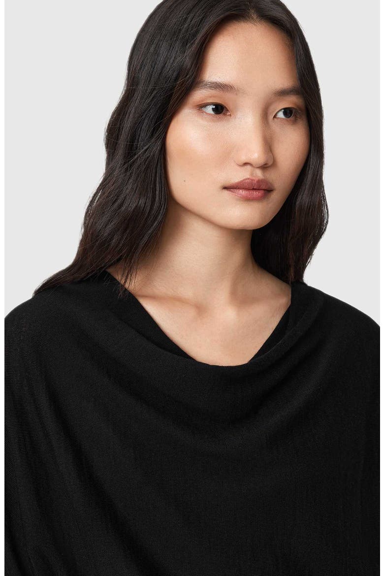 Ridley Dolman Sleeve Crop Sweater, Alternate, color, BLACK
