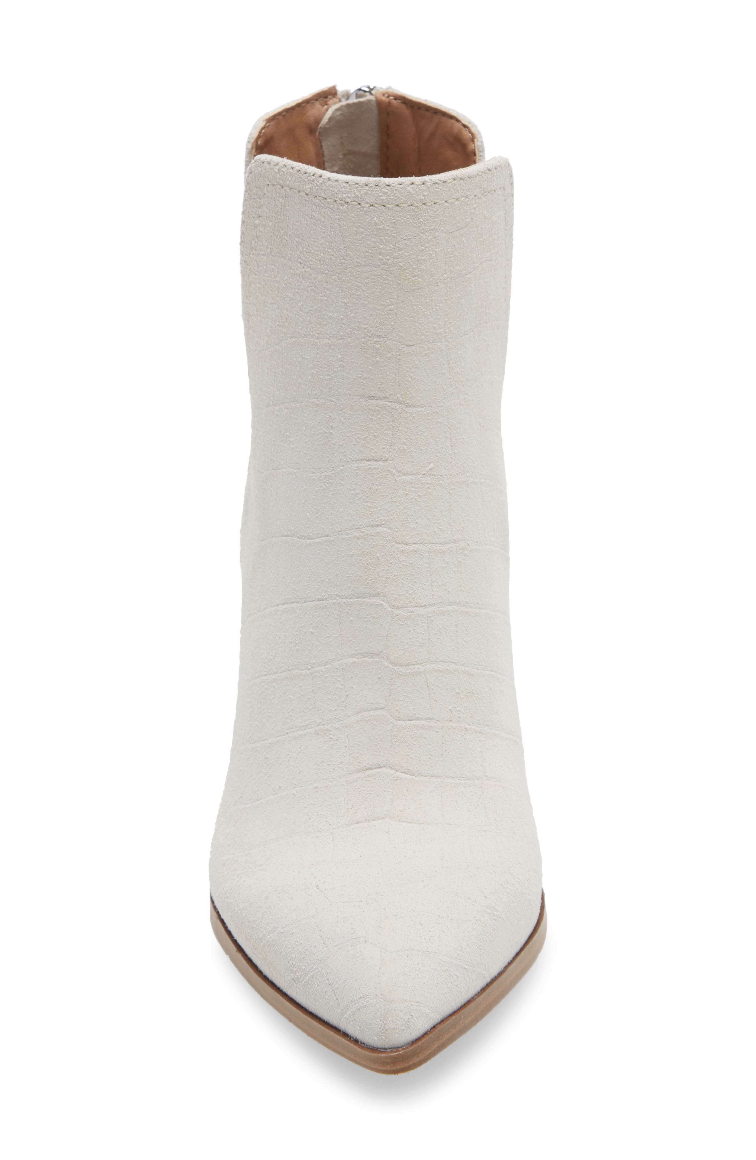 Darci Pointed Toe Bootie, Alternate, color, BONE CROCO