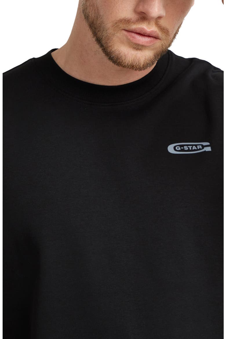 Scaffolding Back Organic Cotton Graphic T-Shirt, Alternate, color, DARK BLACK