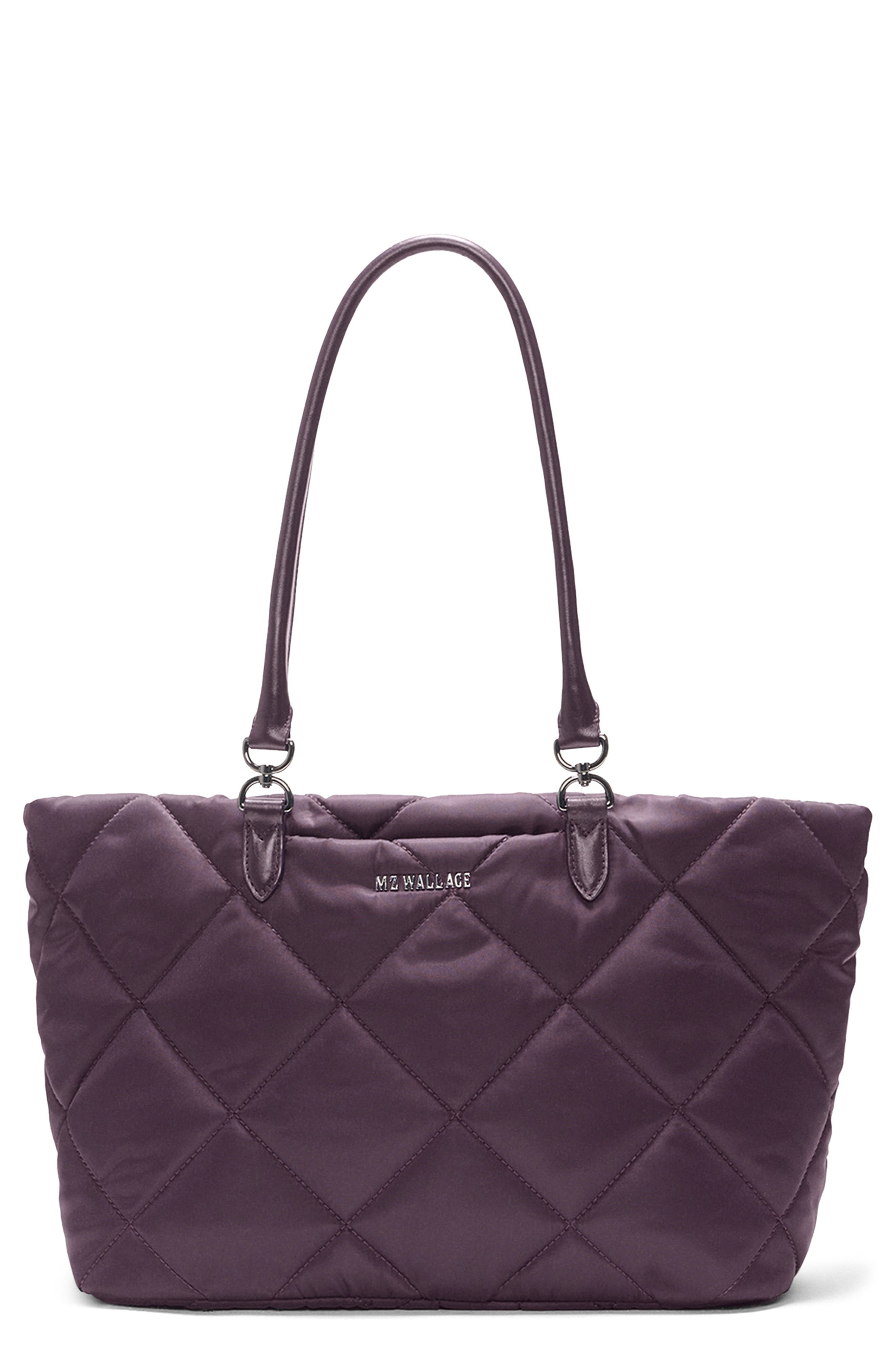 MZ Wallace Medium Madison East/West Tote, Main, color, Raisin