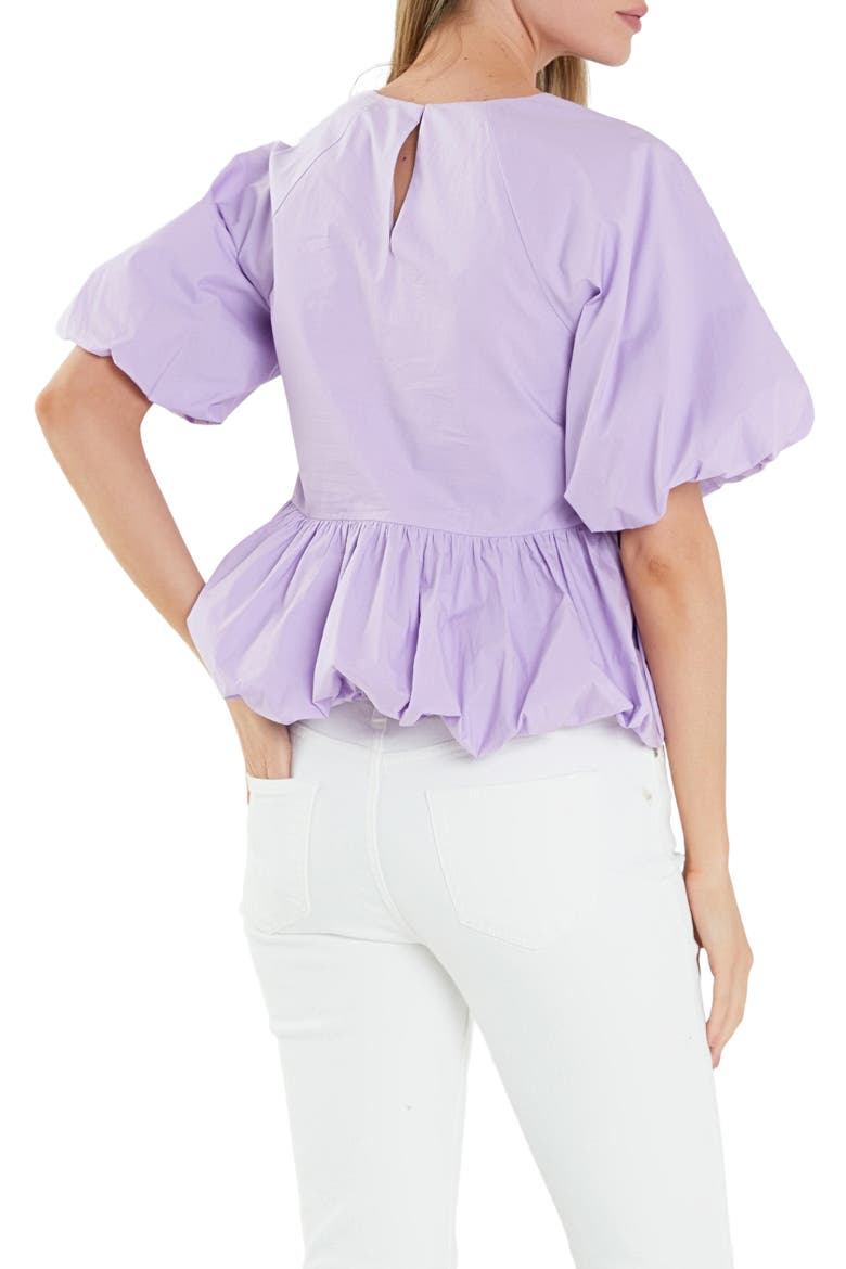 Balloon Poplin Top, Alternate, color, LAVENDER