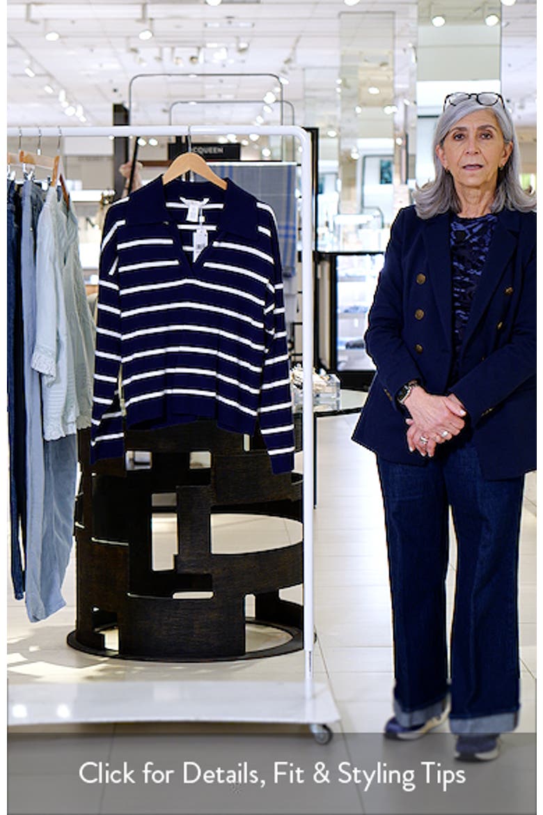 Yacht Stripe Cover-Up Top video