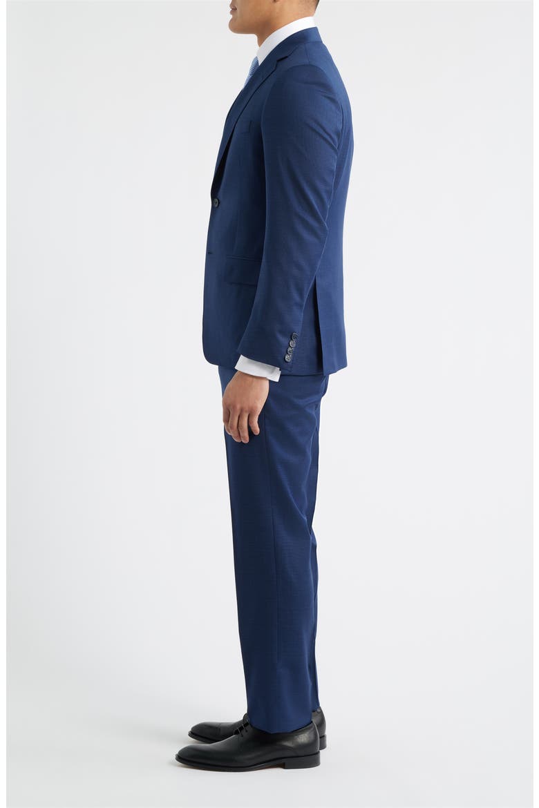 Textured Dark Blue Wool Suit, Alternate, color, BLUE