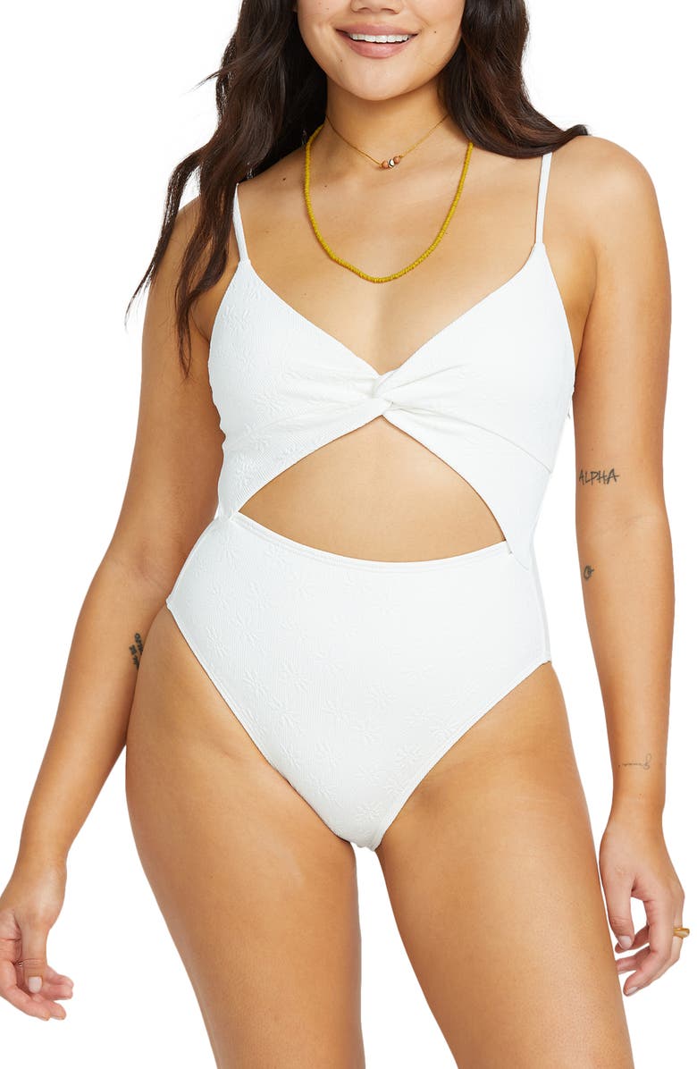 Billabong Salt & Sol Mika Cutout One-Piece Swimsuit, Main, color, 