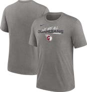 Nike Men's Nike Heather Charcoal Cleveland Guardians We Are All Tri-Blend T-Shirt