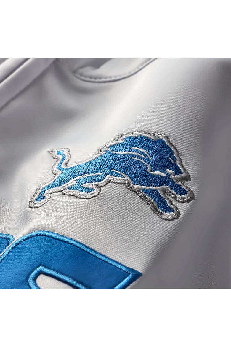 Men's Fanatics White Detroit Lions Big & Tall Tricot Full-Zip Track Jacket, Alternate, color, White