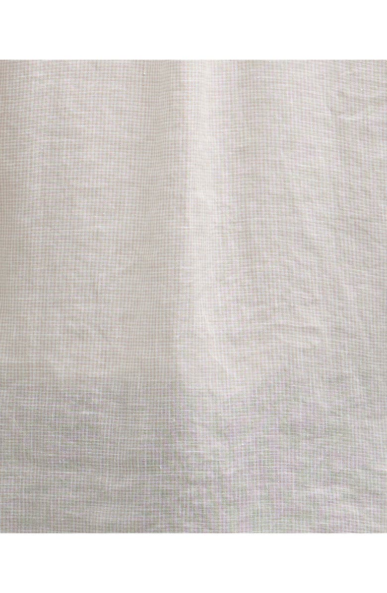 Barbour Linton Tailored Fit Check Linen Button-Down Shirt, Alternate, color, 