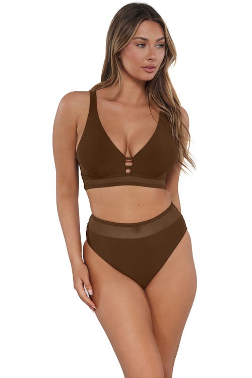 SUNSETS SUNSETS ANNIE HIGH WAIST BIKINI SWIM BOTTOMS