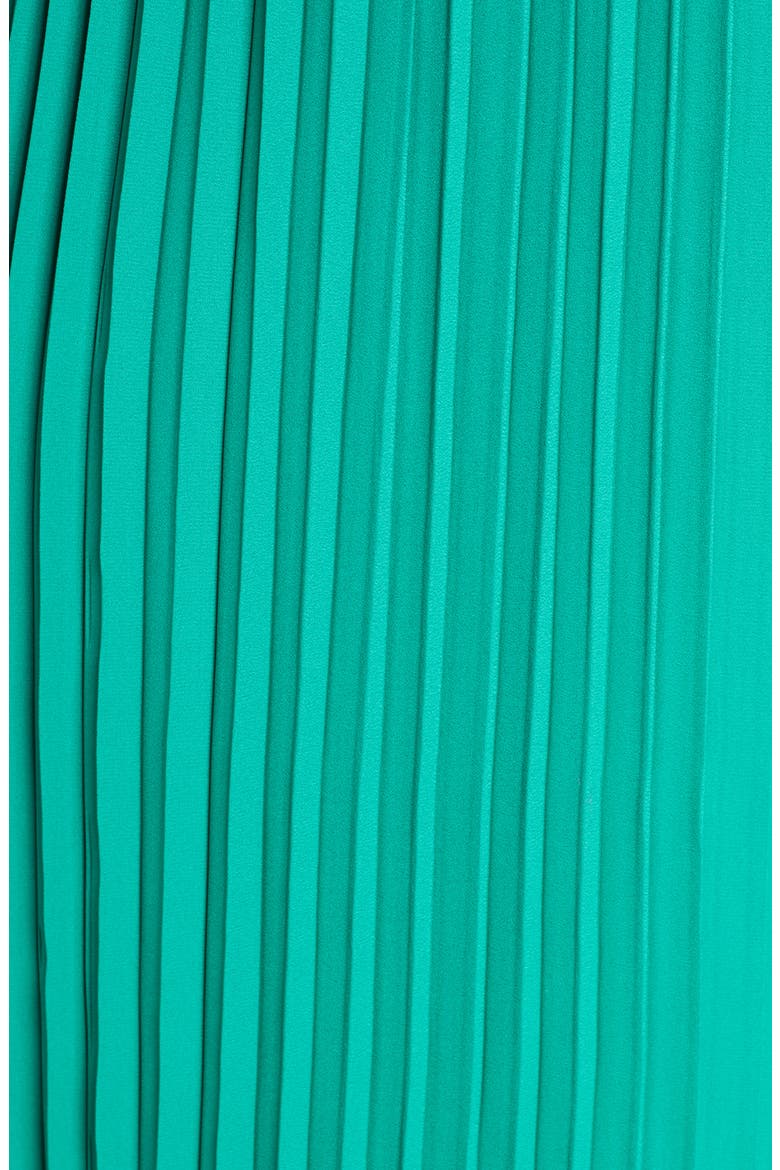 Pleated Faux Wrap Jumpsuit, Alternate, color, TEAL