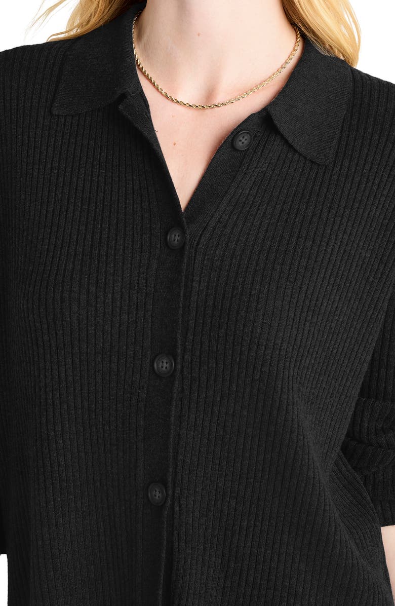 Splendid Georgie Rib Button-Up Sweater, Alternate, color, 