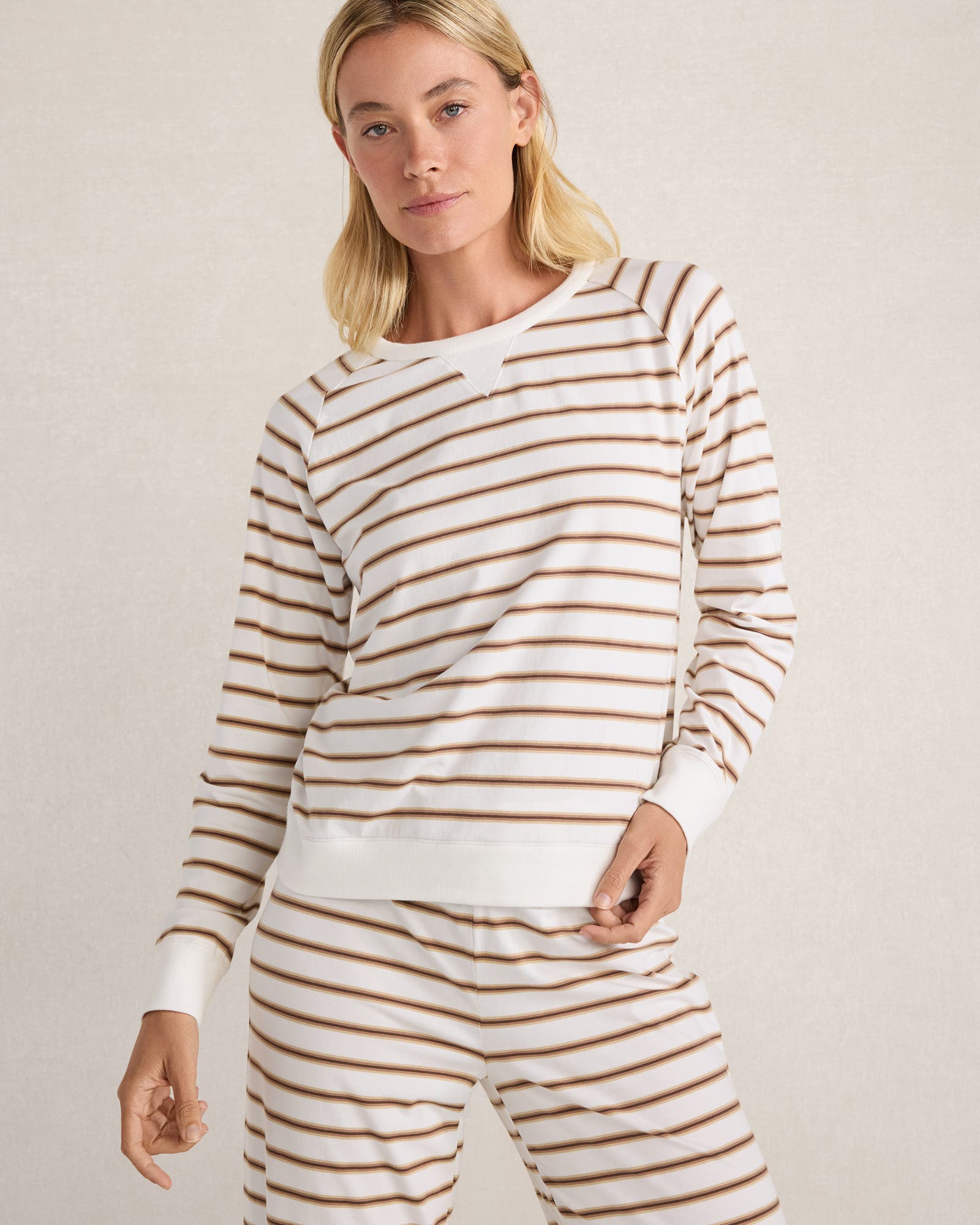 Ivory/Cortado Stripe