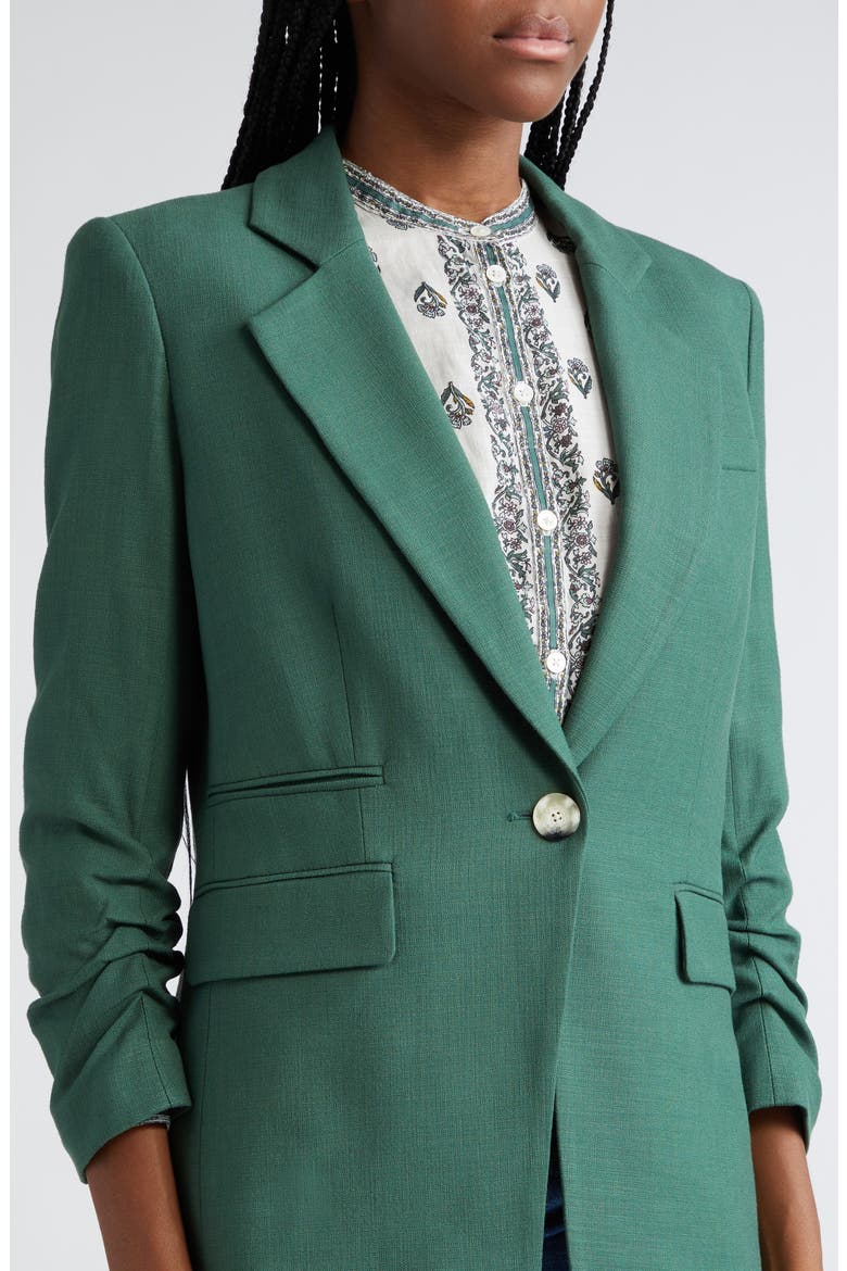 Battista Dickey Blazer, Alternate, color, FOREST