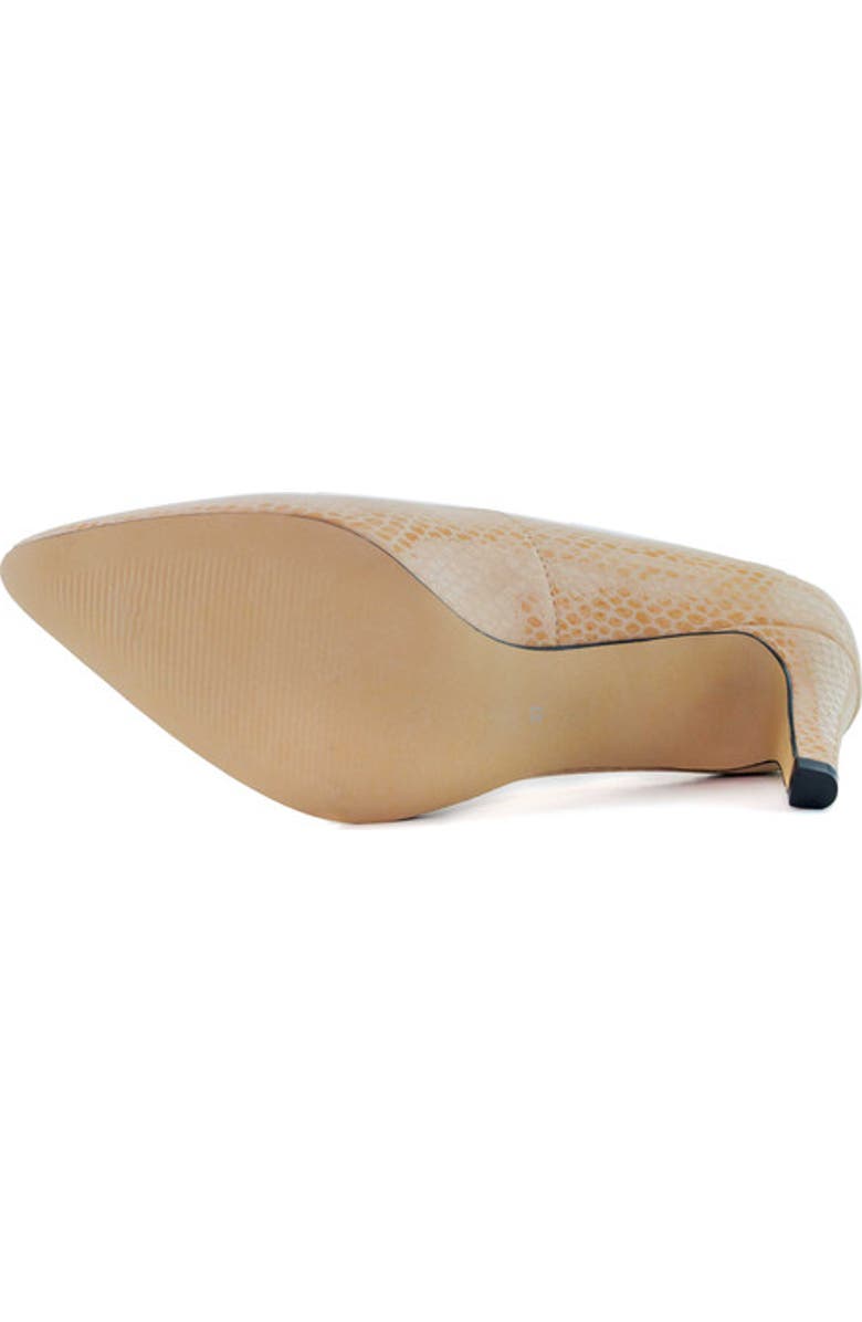 Marc Joseph New York Cortland St Leather Pump, Alternate, color, Nude Snake