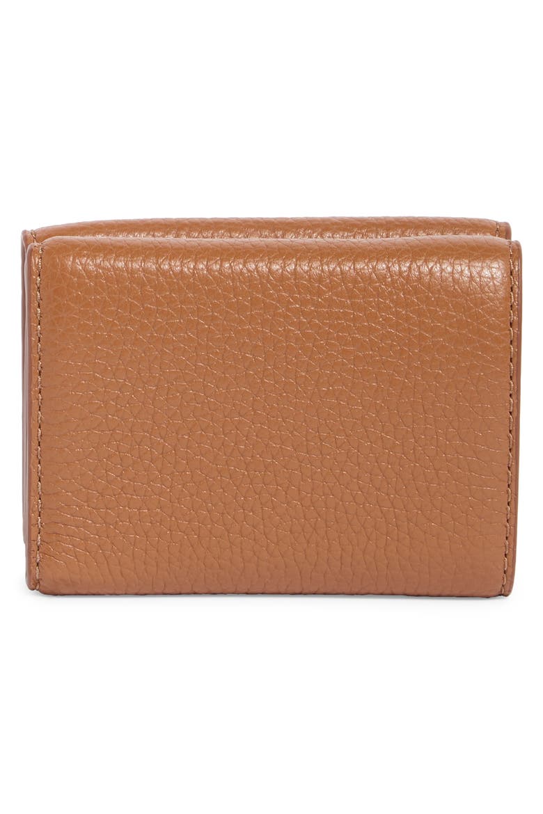 The Medium Leather Trifold Wallet, Alternate, color, ARGAN OIL
