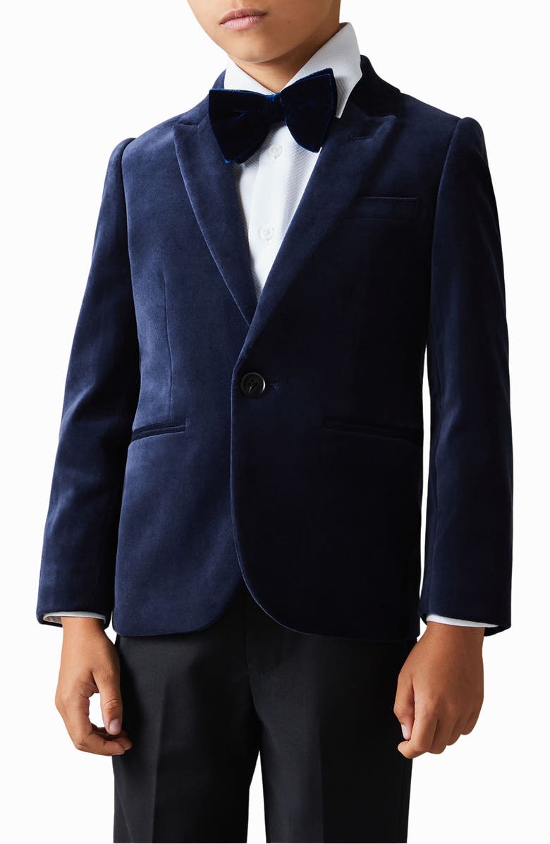 Reiss Kids' Apsara Jr. Velveteen Dinner Jacket, Alternate, color, 