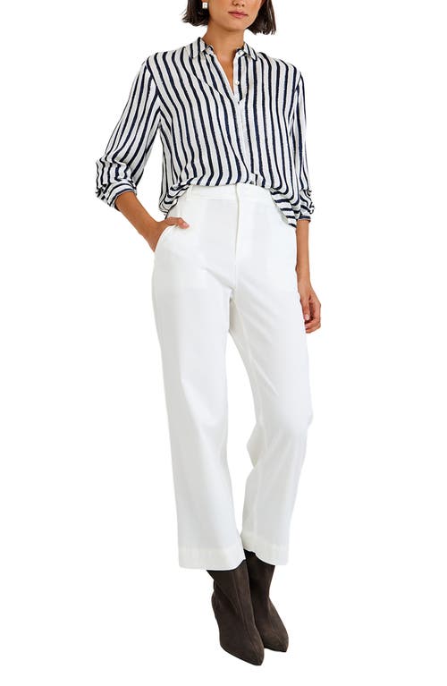 Bella Dahl Stripe Button-up Shirt In White