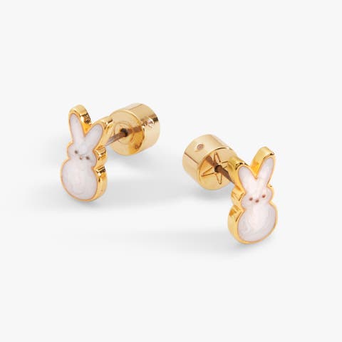 Peeps® Pearlized Bunny Stud Earrings