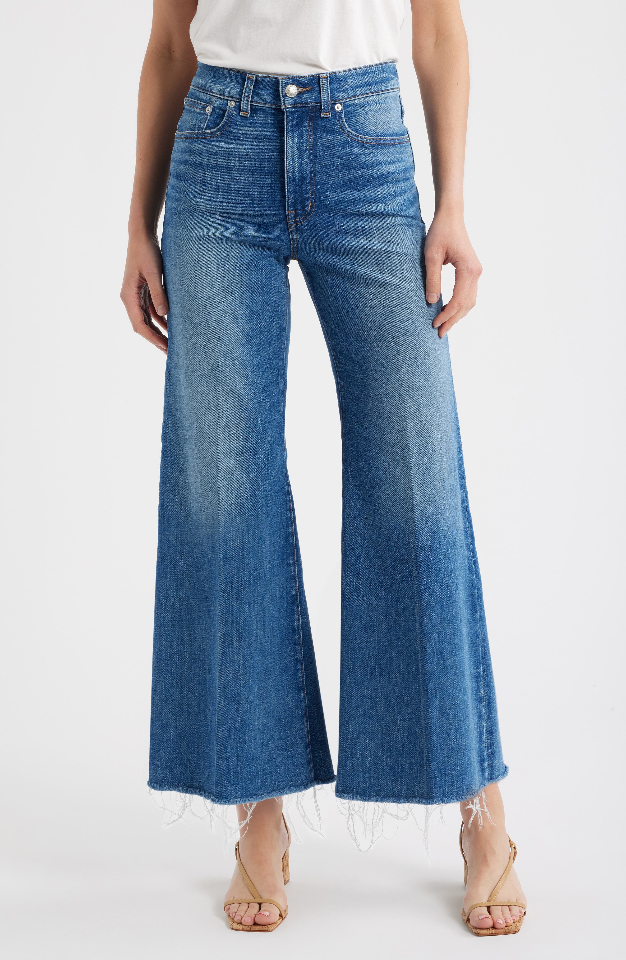 Flared Wide Leg Jeans