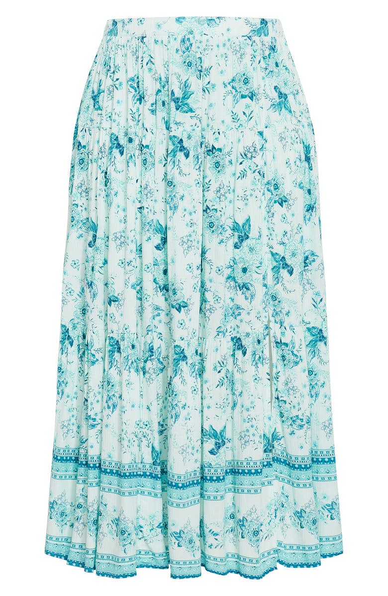 City Chic Pretty Thing A-Line Maxi Skirt, Alternate, color, Seafoam Pretty Thing