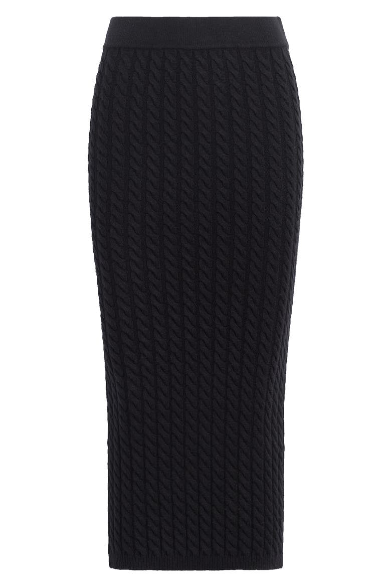 The Feel Good Knit Maxi Skirt, Alternate, color, BLACK