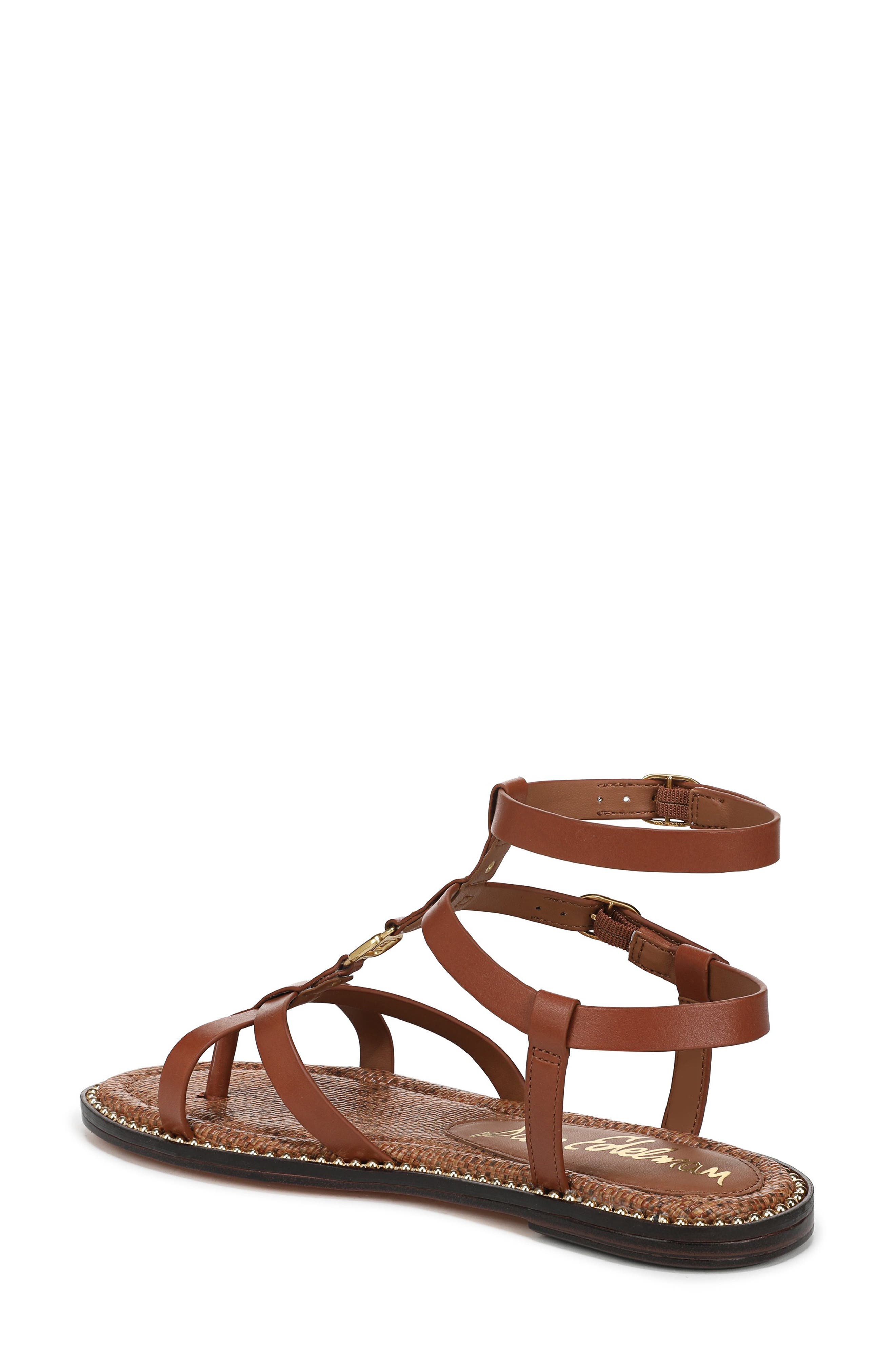 Teeni Gladiator Sandal, Alternate, color, RICH COGNAC