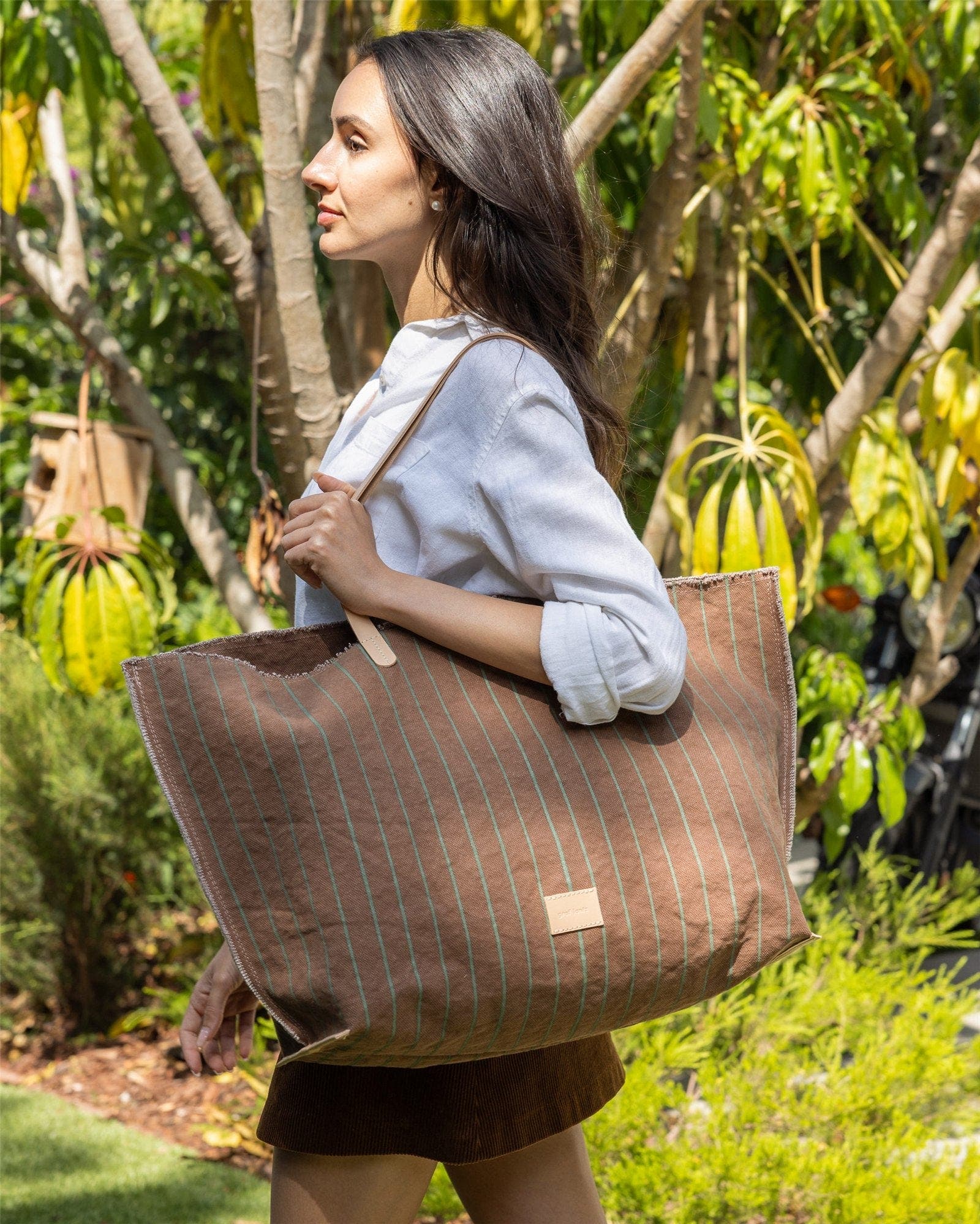 Graf Lantz Hana Canvas Boat Bag, Alternate, color, Sea Clay