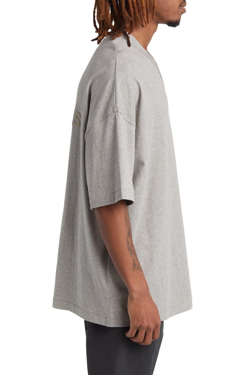 Fear of God Essentials V-Neck Cotton T-Shirt, Alternate, color,