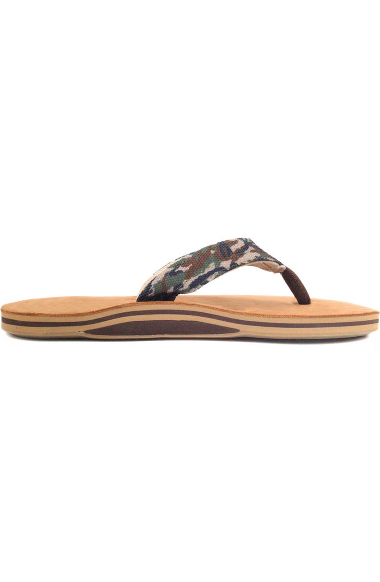 hari mari Scouts Flip Flop, Alternate, color, Woodland Camo