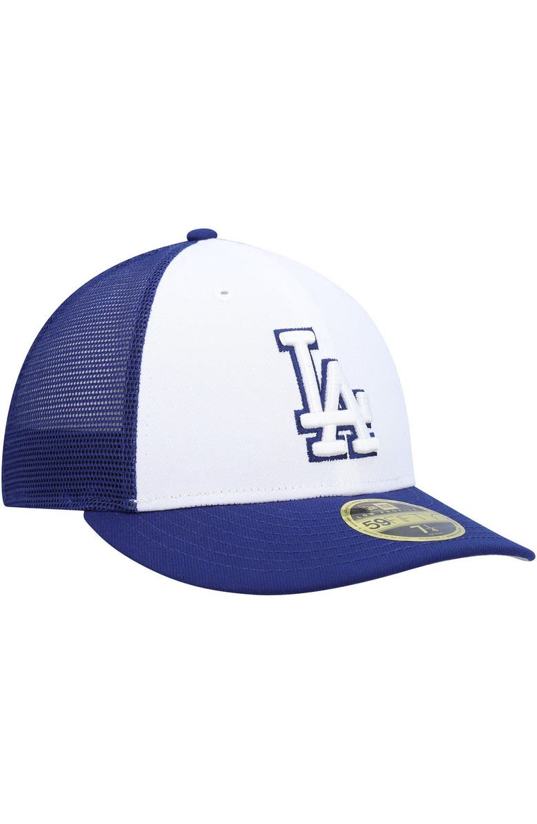 New Era Men's New Era Royal/White Los Angeles Dodgers 2023 On-Field Batting Practice Low Profile 59FIFTY Fitted Hat, Alternate, color, White